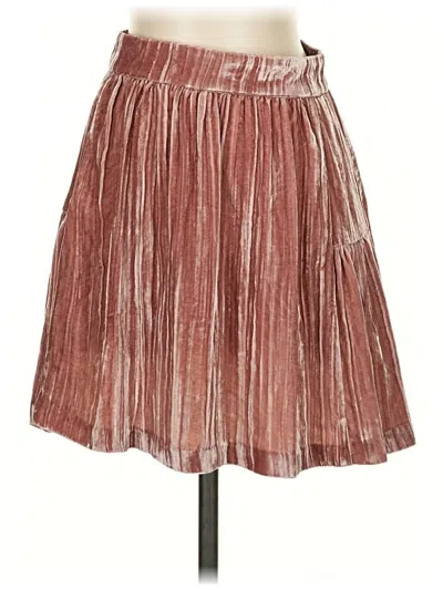 Pre-owned Madewell Casual Skirt In Burgundy