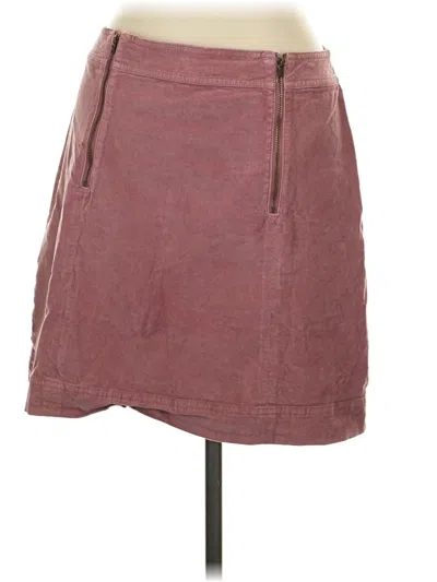 Pre-owned Madewell Casual Skirt In Burgundy