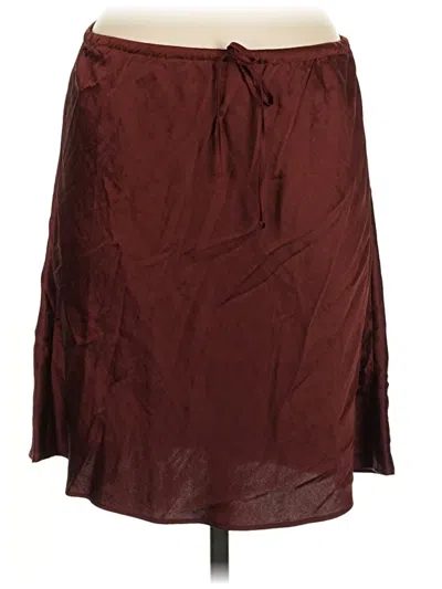 Pre-owned Madewell Casual Skirt In Burgundy