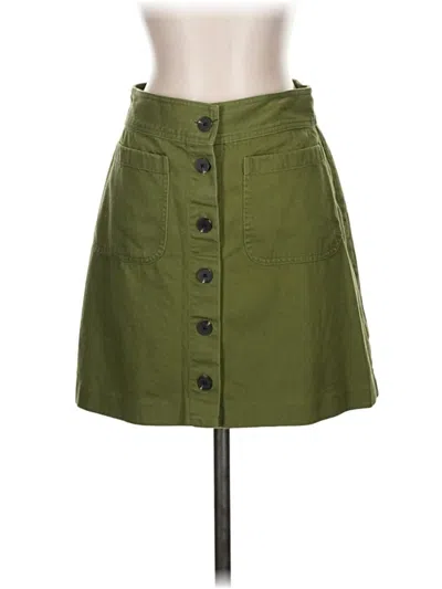 Pre-owned Madewell Casual Skirt In Green