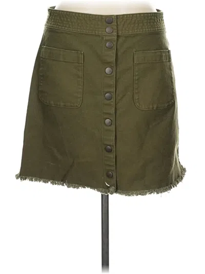Pre-owned Madewell Casual Skirt In Green