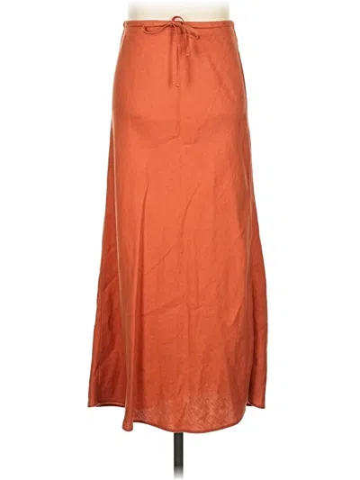 Pre-owned Madewell Casual Skirt In Orange