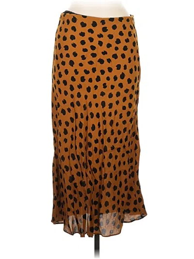 Pre-owned Madewell Casual Skirt In Orange