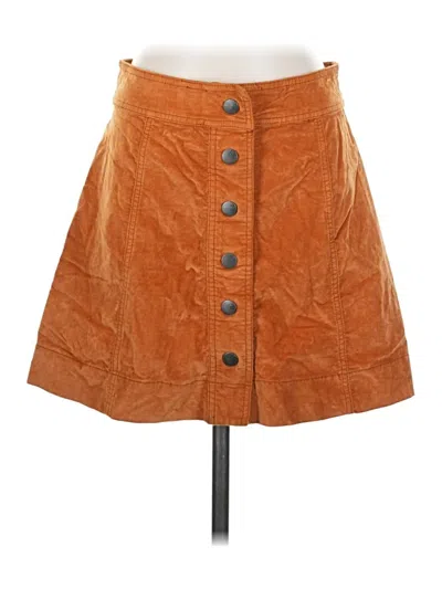 Pre-owned Madewell Casual Skirt In Orange