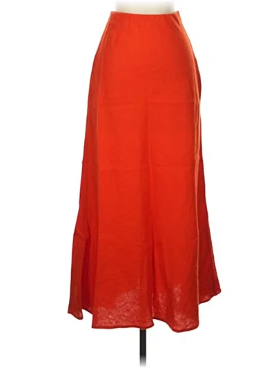 Pre-owned Madewell Casual Skirt In Orange