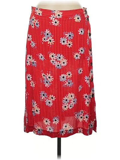Pre-owned Madewell Casual Skirt In Red