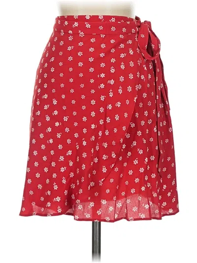 Pre-owned Madewell Casual Skirt In Red