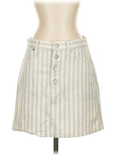Pre-owned Madewell Casual Skirt In White