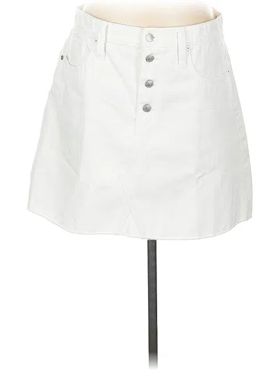 Pre-owned Madewell Casual Skirt In White
