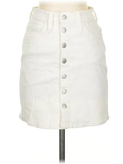 Pre-owned Madewell Casual Skirt In White