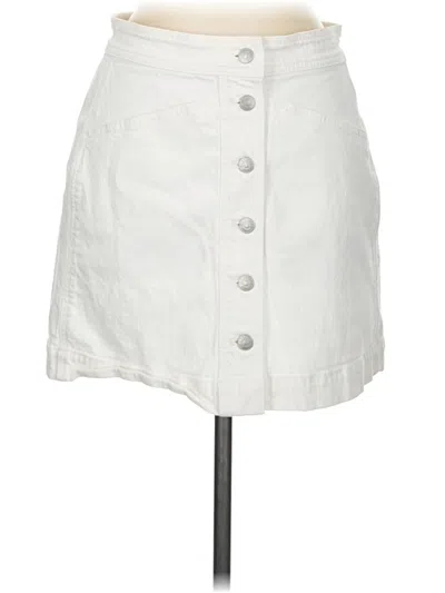 Pre-owned Madewell Casual Skirt In White