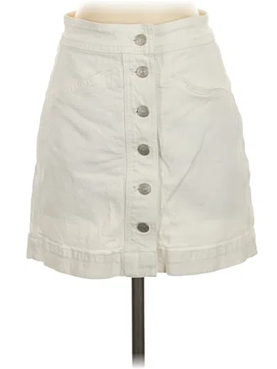 Pre-owned Madewell Casual Skirt In White