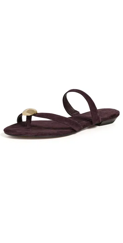 Madewell Cera Thong Sandals Espresso Bean In Brown