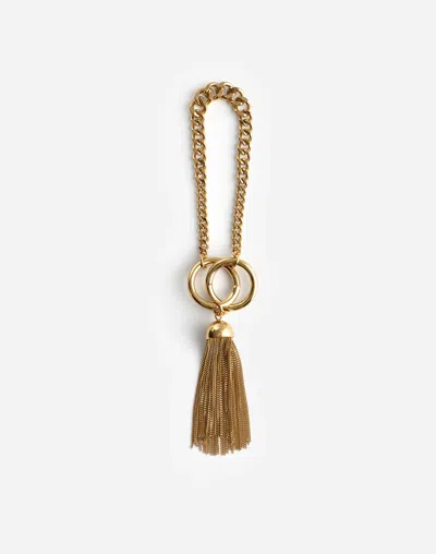 Madewell Chain Tassel Bag Charm In Gold