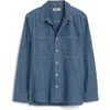 Madewell Chambray Button-up Shirt In Hydetown Wash