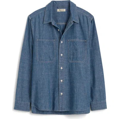 Madewell Chambray Button-up Shirt In Hydetown Wash
