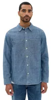 Madewell Chambray Easy Shirt Hydetown Wash In Hydetown Wash