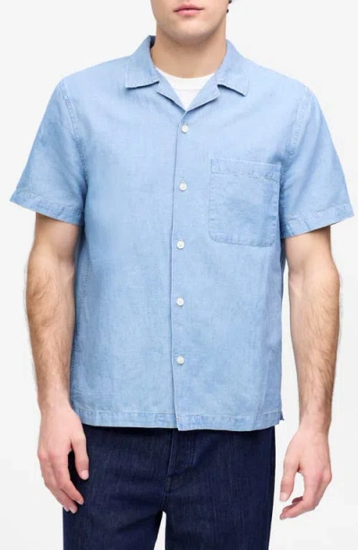 Madewell Chambray Short Sleeve Button-up Shirt