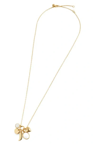 Madewell Charm Necklace In Gold