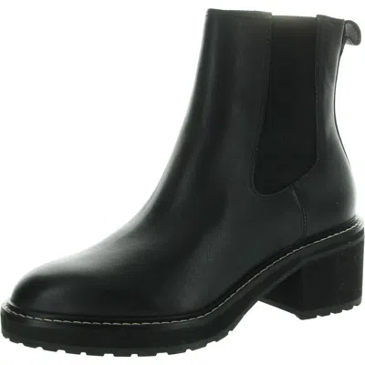 Madewell Chelsea Lugsole Heeled Boots Womens Stretch Leather Chelsea Boots In Black