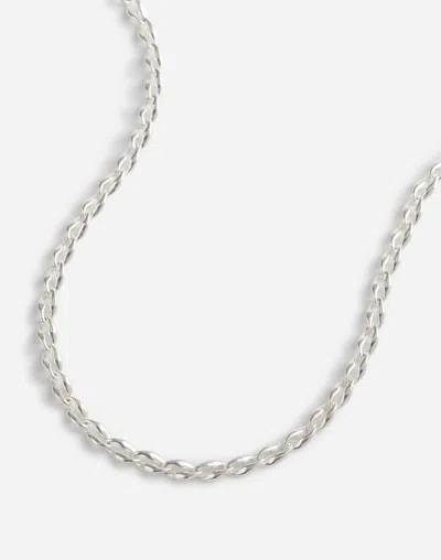 Madewell Chunky Chain Necklace In Gray