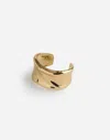 Madewell Chunky Dome Cuff Bracelet In Polished Bronze