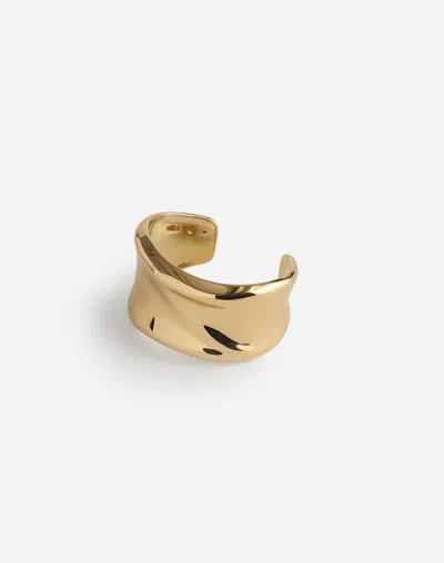 Madewell Chunky Dome Cuff Bracelet In Polished Bronze