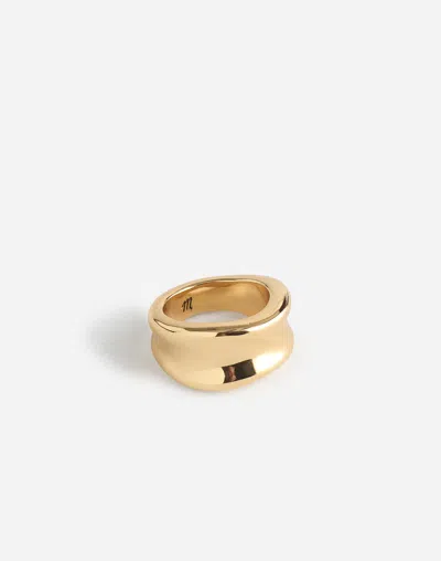 Madewell Chunky Dome Ring In Polished Bronze