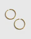 Madewell Chunky Large Hoop Earrings In Gold