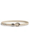 Madewell Chunky Metal Leather Belt