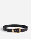 Madewell Chunky Metal Statement Belt In True Black