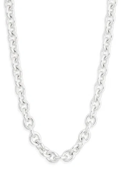 Madewell Chunky Oval Chain Necklace In Silver