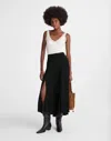 Madewell Circle Midi Skirt In Burgundy