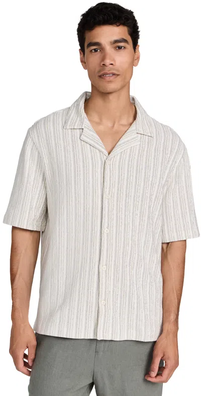 Madewell Ciudad Short Sleeve Stripe Shirt Vintage Linen Stripe