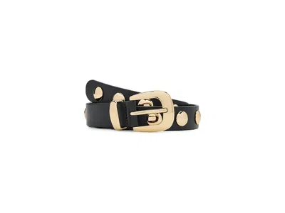 Madewell Clean Western Belt Belts True Black Multi/gold: Lg