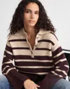 Madewell Cloudsoft Polo Sweater In Brown