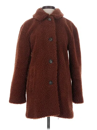 Pre-owned Madewell Coat In Brown