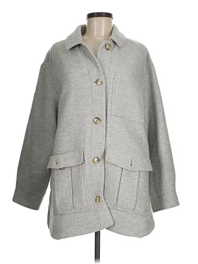 Pre-owned Madewell Coat In Gray