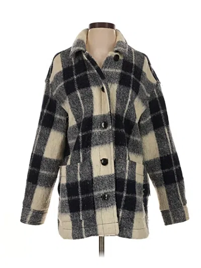 Pre-owned Madewell Coat In Gray