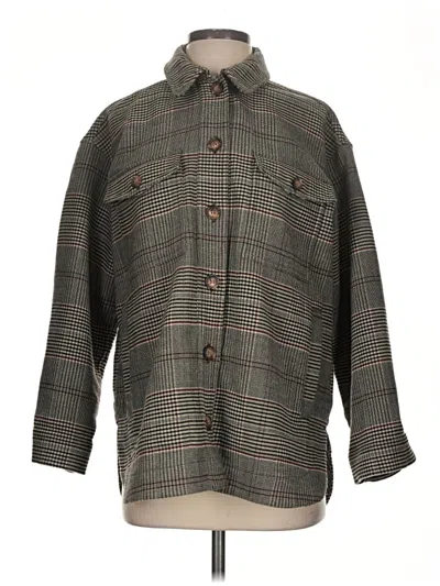 Pre-owned Madewell Coat In Gray