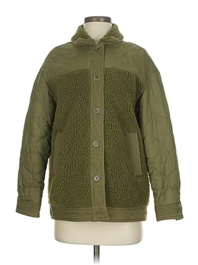 Pre-owned Madewell Coat In Green