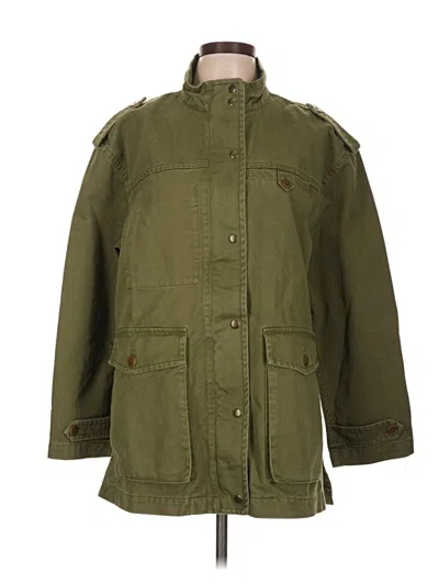 Pre-owned Madewell Coat In Green