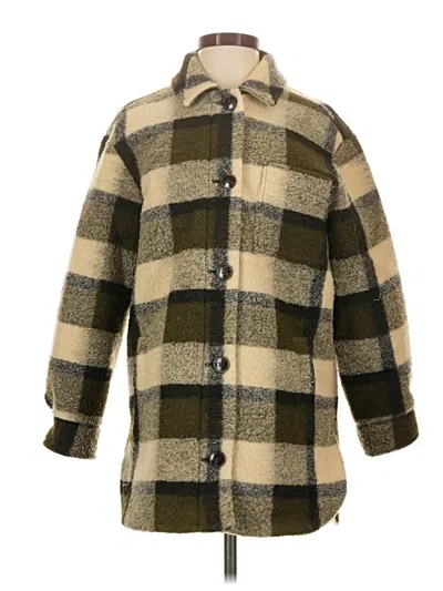 Pre-owned Madewell Coat In Green