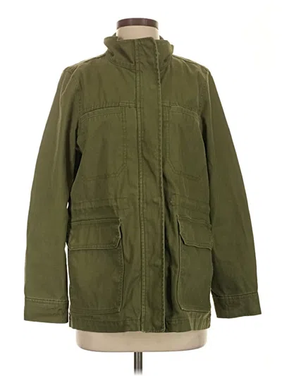 Pre-owned Madewell Coat In Green