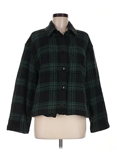 Pre-owned Madewell Coat In Green