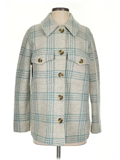 Pre-owned Madewell Coat In Teal