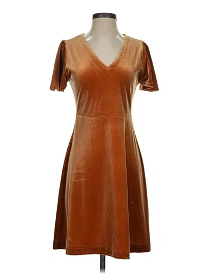 Pre-owned Madewell Cocktail Dress In Brown