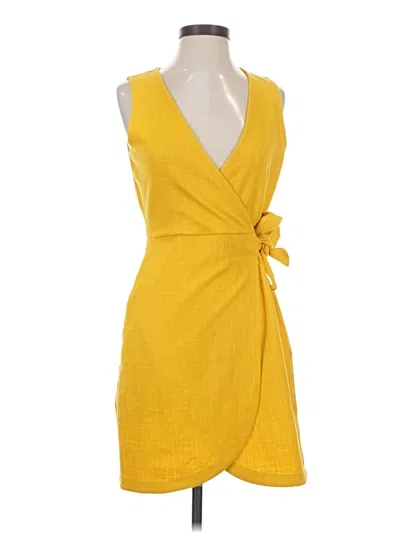 Pre-owned Madewell Cocktail Dress In Yellow