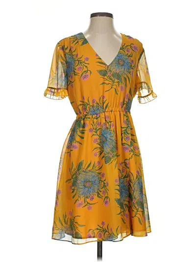 Pre-owned Madewell Cocktail Dress In Yellow