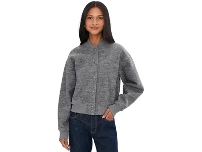 Madewell Coho Zip Bomber Jacket In Gray